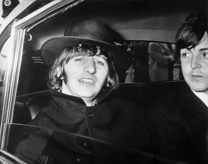 Framed Print : Ringo Starr in Limousine Framed Print : Ringo Starr in Limousine