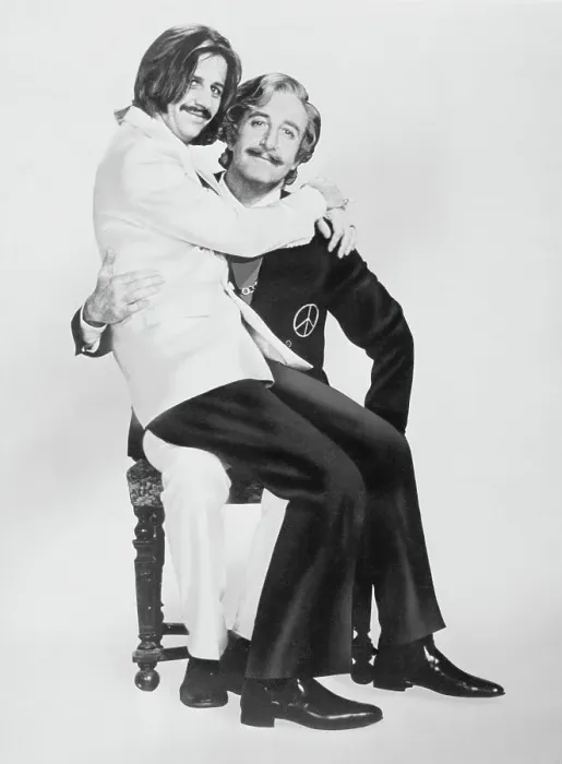 Framed Print : Ringo Starr Sitting on Peter Sellers Framed Print : Ringo Starr Sitting on Peter Sellers