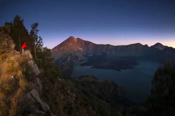Framed Print : Rinjani Volcano Framed Print : Rinjani Volcano
