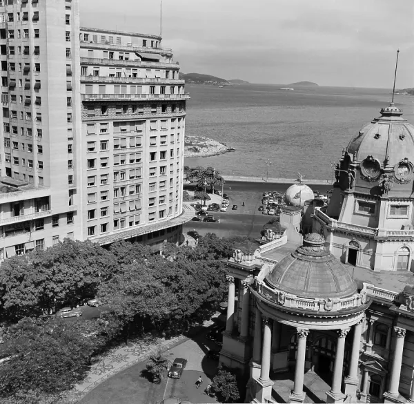 Rio de Janeiro Street Scene Print, 1950s. Art Prints, Posters