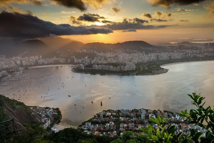 Framed Print : Rio de Janeiro at Sunset Framed Print : Rio de Janeiro at Sunset