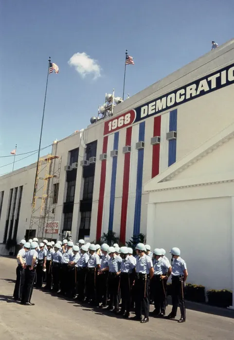 Framed Print : Riot Police At Democratic National Convention Framed Print : Riot Police At Democratic National Convention