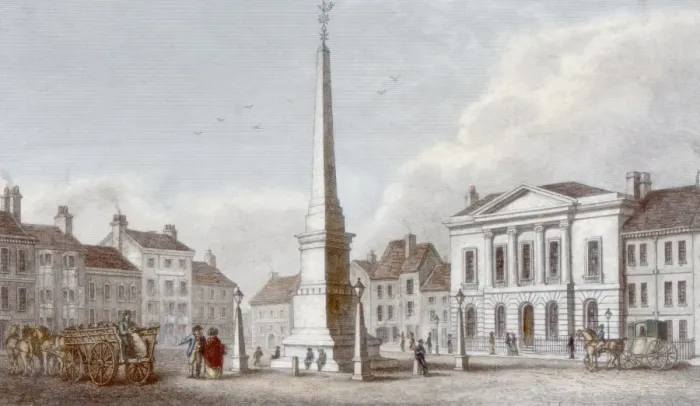 Framed Print : Ripon Market Place