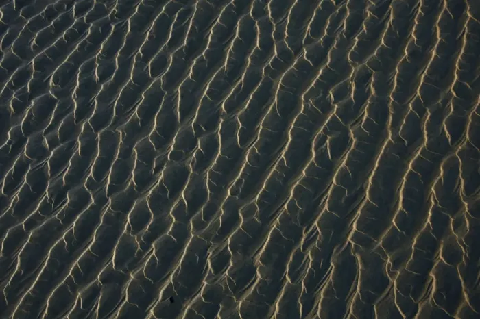 Framed Print : Ripples Form In The Sand At Chestermans Beach And Frank Island Near Tofino Framed Print : Ripples Form In The Sand At Chestermans Beach And Frank Island Near Tofino