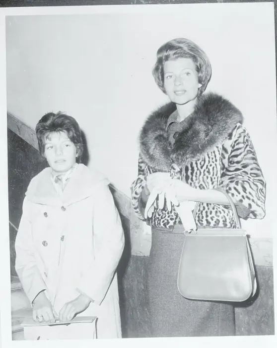 Framed Print : Rita Hayworth and Her Daughter Framed Print : Rita Hayworth and Her Daughter