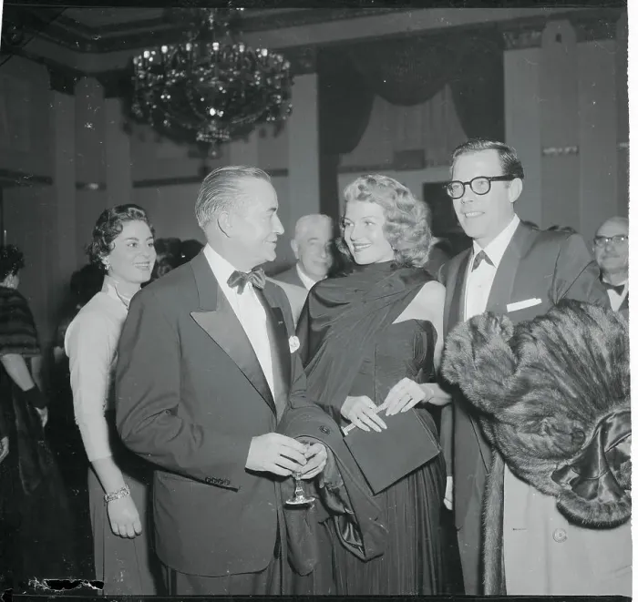 Framed Print : Rita Hayworth, Dick Haymes, and Bartley Crum Attending Dinner Framed Print : Rita Hayworth, Dick Haymes, and Bartley Crum Attending Dinner