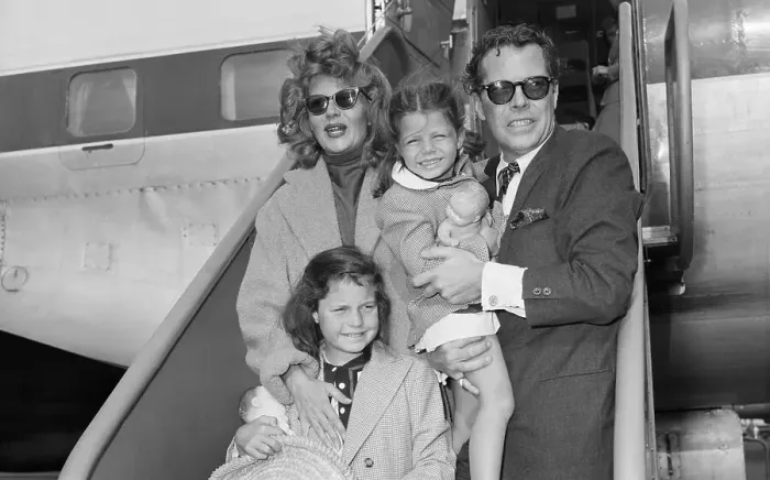 Framed Print : Rita Hayworth, Dick Haymes, And Children Framed Print : Rita Hayworth, Dick Haymes, And Children