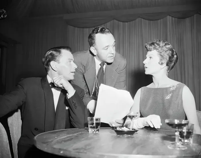 Framed Print : Rita Hayworth, Frank Sinatra & George Sid