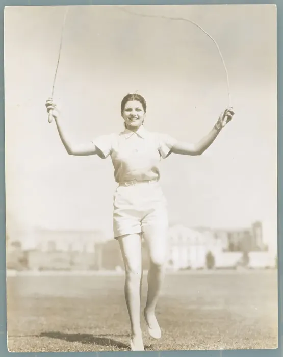 Framed Print : Rita Hayworth Jumping Rope Framed Print : Rita Hayworth Jumping Rope