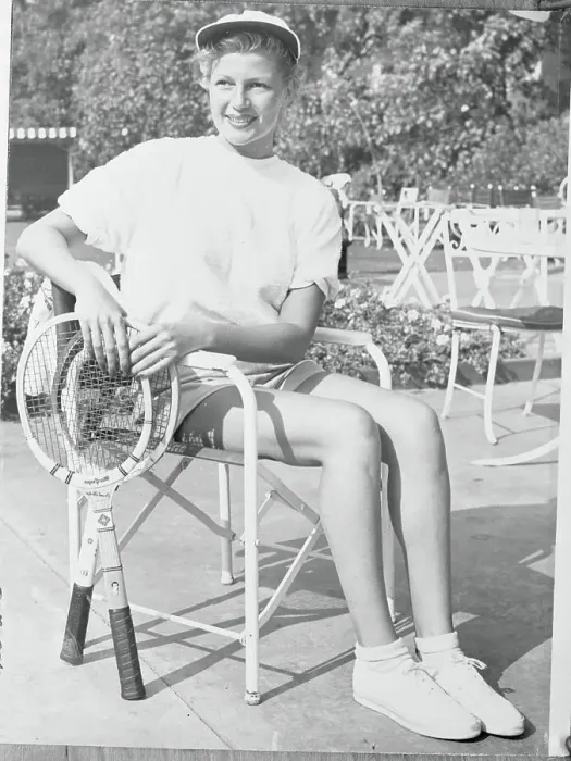 Framed Print : Rita Hayworth Posing with Tennis Rackets Framed Print : Rita Hayworth Posing with Tennis Rackets
