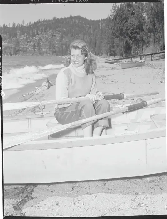 Framed Print : Rita Hayworth Relaxing in Rowboat Framed Print : Rita Hayworth Relaxing in Rowboat