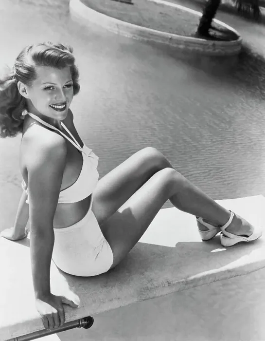 Framed Print : Rita Hayworth in Swimsuit Framed Print : Rita Hayworth in Swimsuit