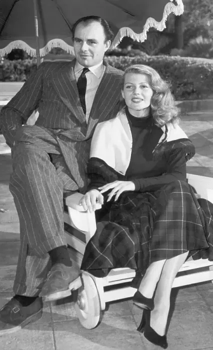 Framed Print : Rita Hayworth W / Ali Khan In Lawn Chair Framed Print : Rita Hayworth W / Ali Khan In Lawn Chair
