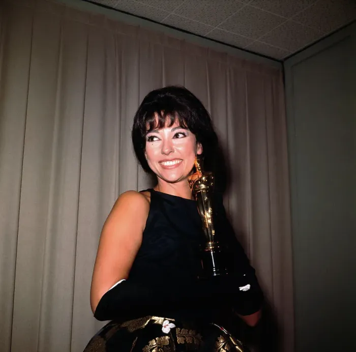 Framed Print : Rita Moreno Holding Award