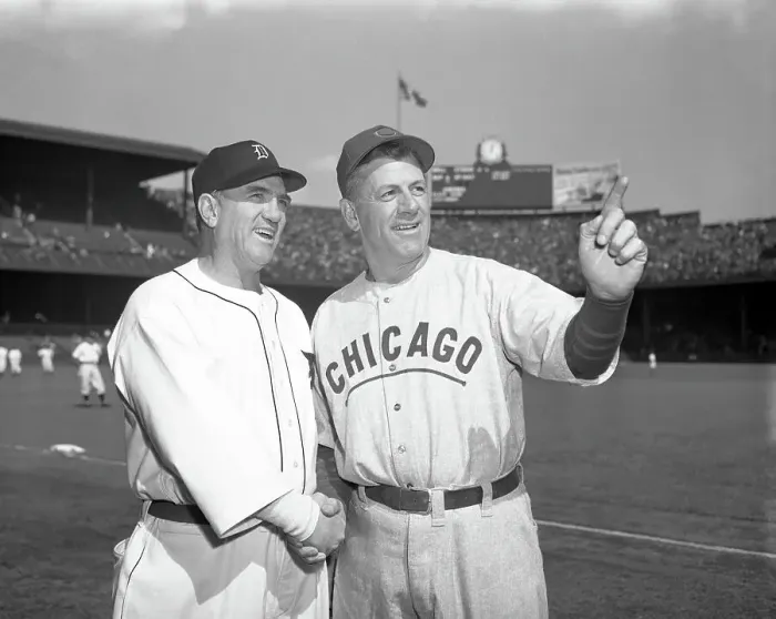 Framed Print : Rival Managers at Series Opener Framed Print : Rival Managers at Series Opener