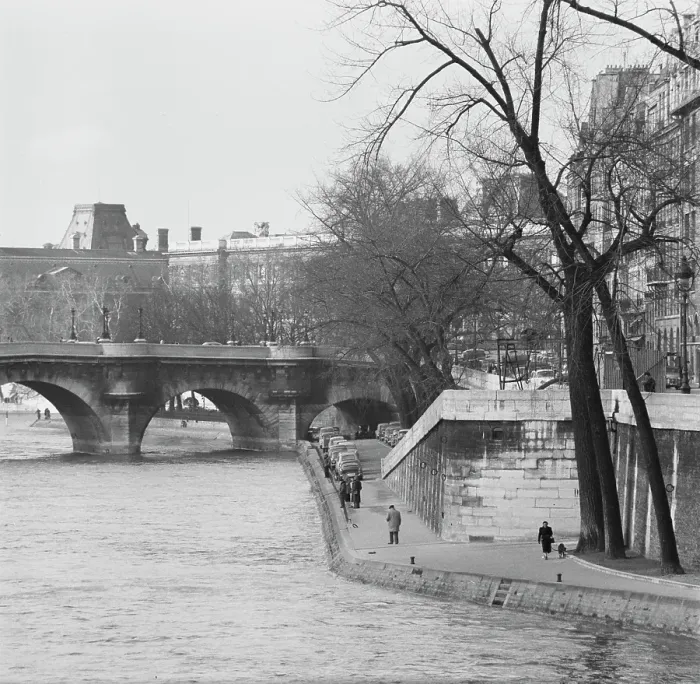 Framed Print : River Seine, Paris, 1961 Framed Print : River Seine, Paris, 1961