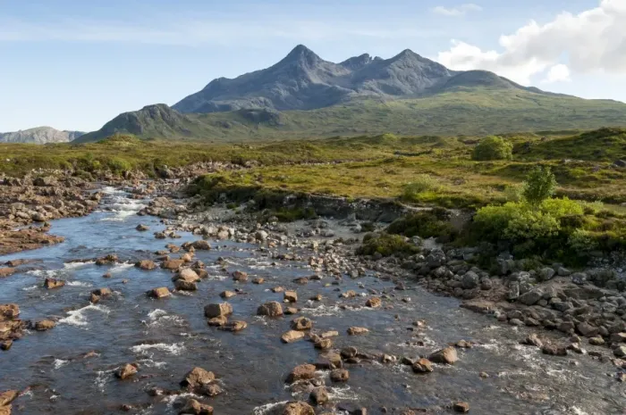 Framed Print : River Sligachan and Sgurr nan Gillean Mountain of Cuillin Range, Isle of Skye, Scotland, United Kingdom Framed Print : River Sligachan and Sgurr nan Gillean Mountain of Cuillin Range, Isle of Skye, Scotland, United Kingdom