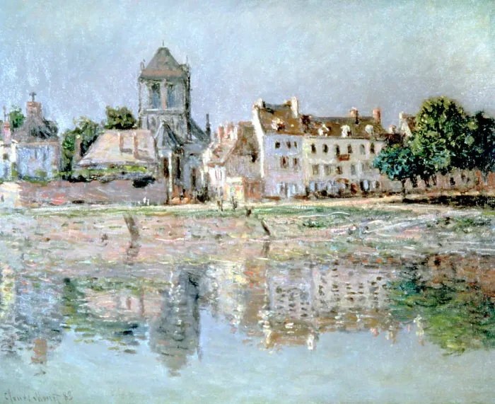 Framed Print : By the River at Vernon, 1883. Artist: Claude Monet