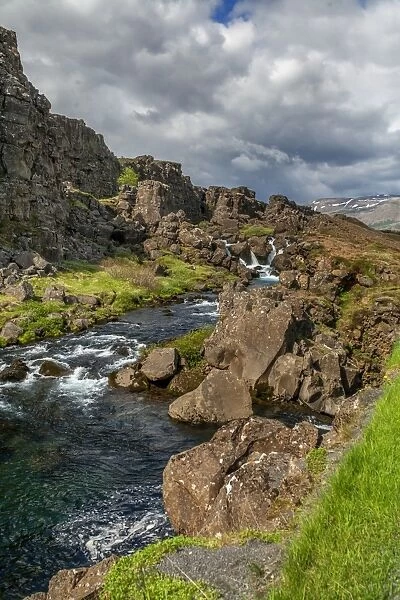 A river in Xingvellir National park, iceland
