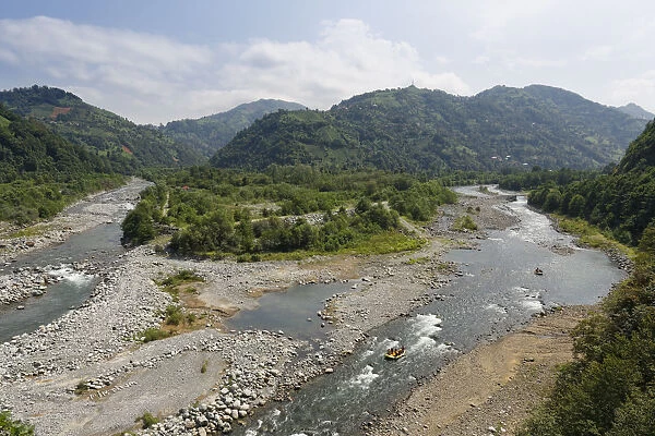 Rivers Tunca and Firtina, Ardesen, Rize Province, Pontic Mountains, Black Sea Region, Turkey