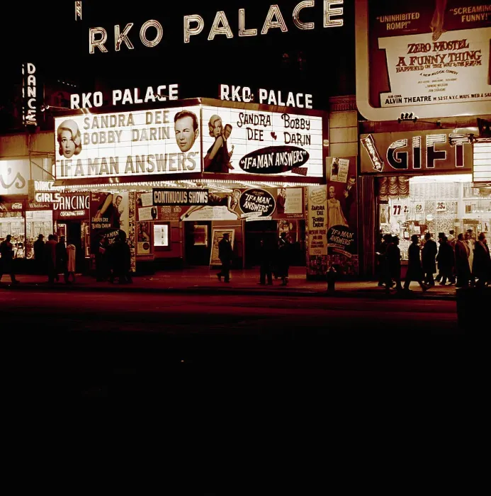 Framed Print : RKO Palace Theater Marquee Framed Print : RKO Palace Theater Marquee