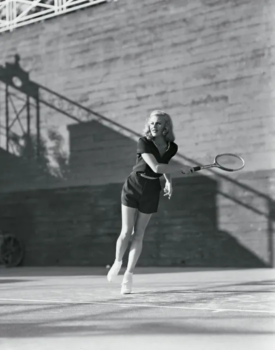 Framed Print : RKO Radio Star Ginger Rogers Playing Tennis Framed Print : RKO Radio Star Ginger Rogers Playing Tennis