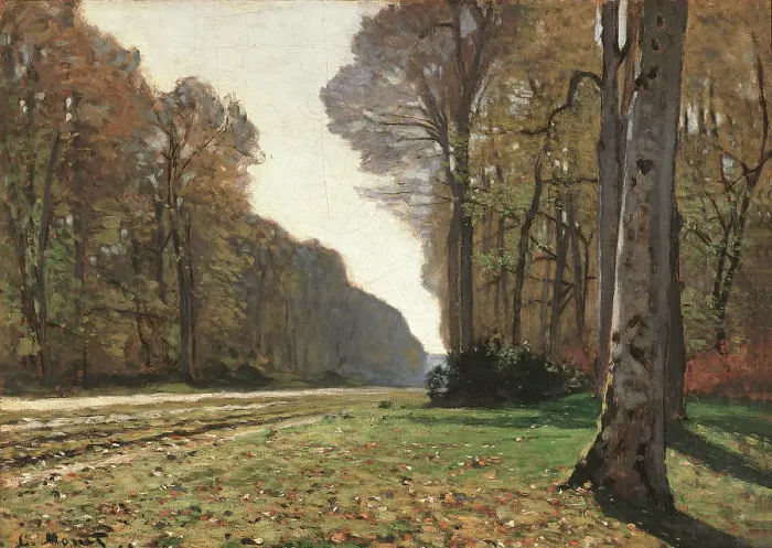 Framed Print : Road to Chailly, by Claude Monet, 1865, 19th Century, oil on canvas Framed Print : Road to Chailly, by Claude Monet, 1865, 19th Century, oil on canvas