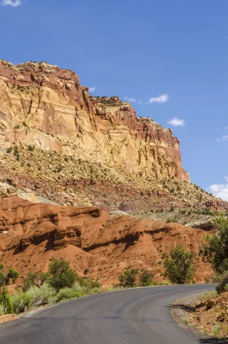Framed Print : Road in desert, Capitol Reef National Park, Utah, USA