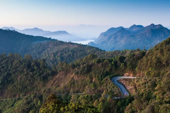 Framed Print : Road over the Doi Ang Khang, Chiangmai Framed Print : Road over the Doi Ang Khang, Chiangmai