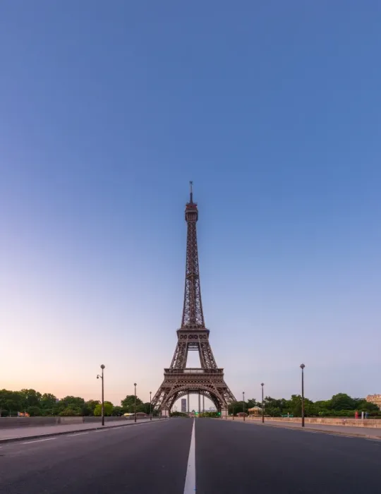 Framed Print : A road to Eiffel Tower Framed Print : A road to Eiffel Tower