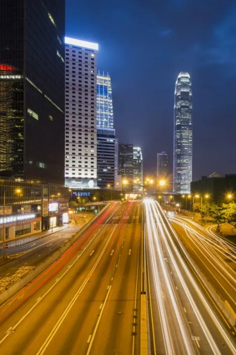 Framed Print : Road to IFC Building Framed Print : Road to IFC Building