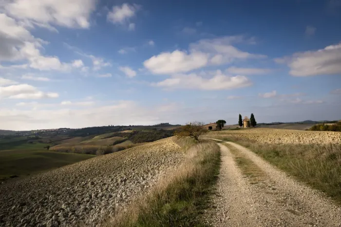 Framed Print : A road leading to vitaleta chapel in the landscape of Val d Orcia Framed Print : A road leading to vitaleta chapel in the landscape of Val d Orcia
