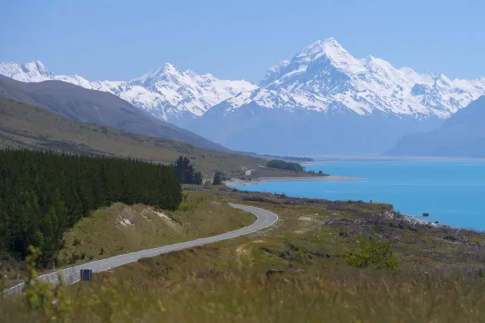 Framed Print : Road to mt. Cook, Newzealand
