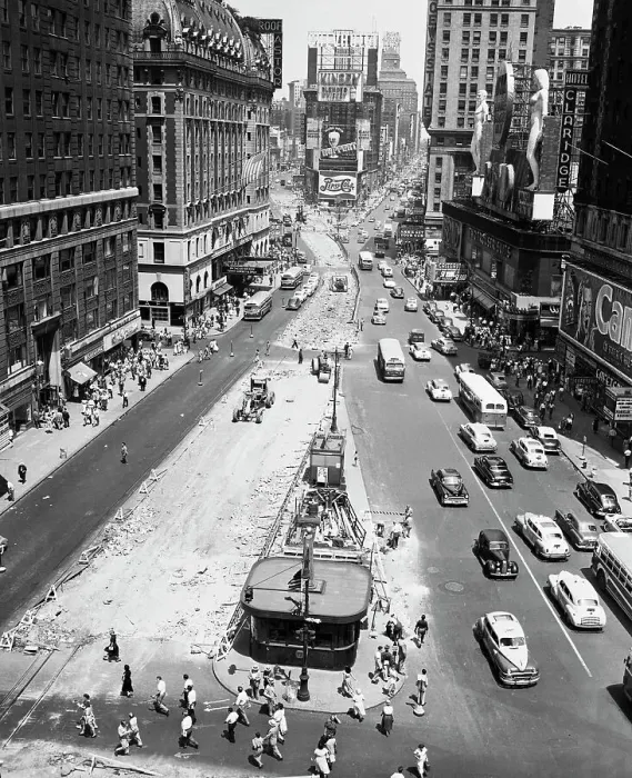 Framed Print : Road Paving in Manhattan Framed Print : Road Paving in Manhattan