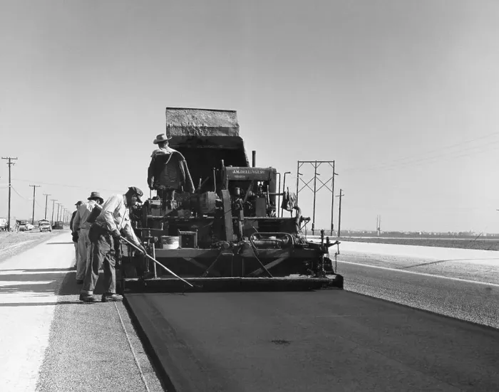 Framed Print : Road Being Resurfaced; Hot Asphalt Mix Framed Print : Road Being Resurfaced; Hot Asphalt Mix