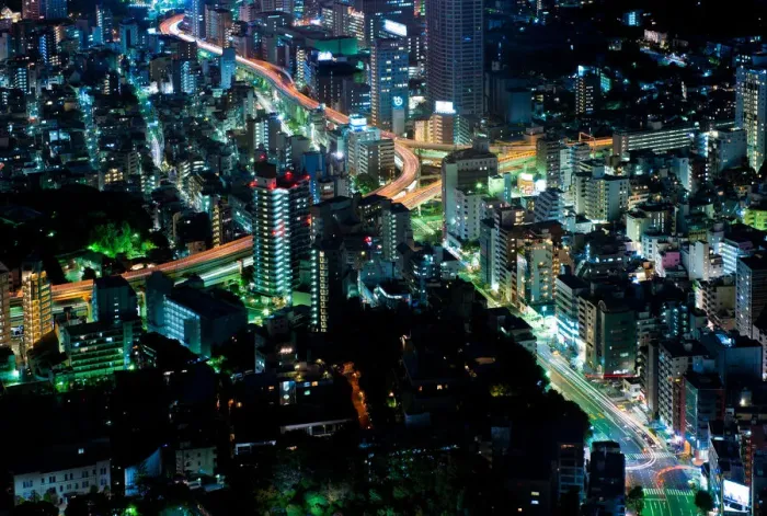 Framed Print : Road in Tokyo at night Framed Print : Road in Tokyo at night