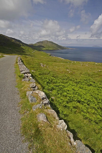 Road Winding Round The Coastline Of The Beara Peninsula In West Cork
