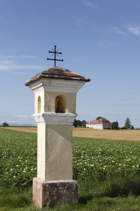 Framed Print : Roadside shrine near Herzogenburg, Mostviertel, Must Quarter, Lower Austria, Austria, PublicGround Framed Print : Roadside shrine near Herzogenburg, Mostviertel, Must Quarter, Lower Austria, Austria, PublicGround