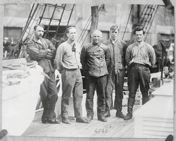 Framed Print : Roald Amundsen's Crew Framed Print : Roald Amundsen's Crew