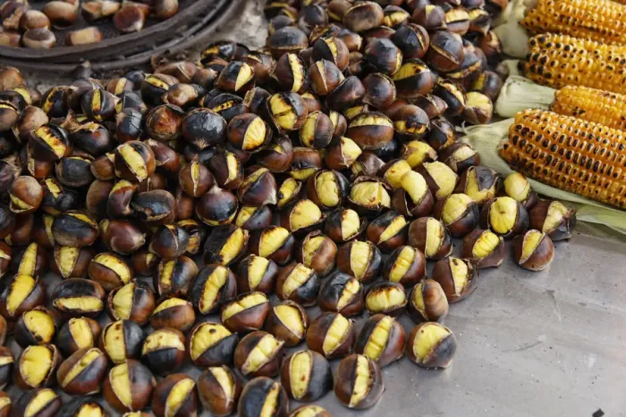 Framed Print : Roasted chestnuts and corncobs, food stall on a street, Istanbul, Turkey, Europe Framed Print : Roasted chestnuts and corncobs, food stall on a street, Istanbul, Turkey, Europe