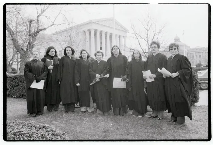 Framed Print : Nine Robed NOW Representatives