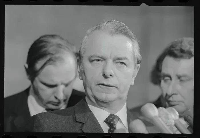 Framed Print : Robert Byrd Speaking at a Press Conference Framed Print : Robert Byrd Speaking at a Press Conference