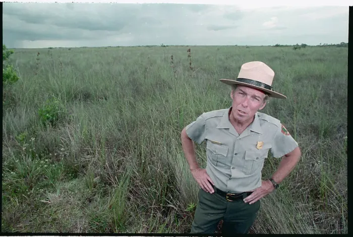 Framed Print : Robert Chandler Touring Everglades National Park