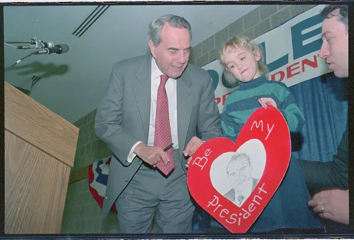 Framed Print : Robert Dole Receiving Valentine Framed Print : Robert Dole Receiving Valentine