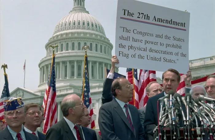 Framed Print : Robert Dole Speaking at Rally