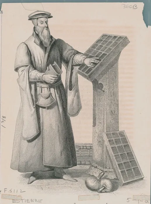 Framed Print : Robert Estienne Inspecting Framed Print : Robert Estienne Inspecting