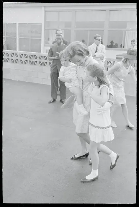 Framed Print : Robert and Ethel Kennedy Carrying Their Children Framed Print : Robert and Ethel Kennedy Carrying Their Children