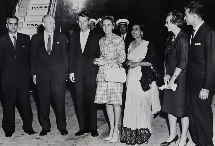Framed Print : Robert and Ethel Kennedy Visiting India Framed Print : Robert and Ethel Kennedy Visiting India