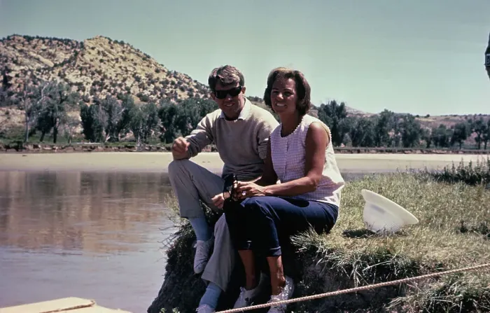 Framed Print : Robert F. and Ethel Kennedy on Riverbank Framed Print : Robert F. and Ethel Kennedy on Riverbank