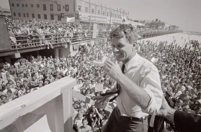 Framed Print : Robert F Kennedy at Beach Reception Framed Print : Robert F Kennedy at Beach Reception